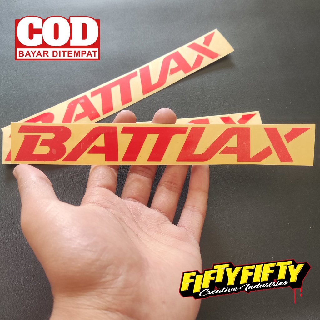 Stiker Cutting BATTLAX Stiker Cuting Motor Stiker Kating Mobil Stiker Helm