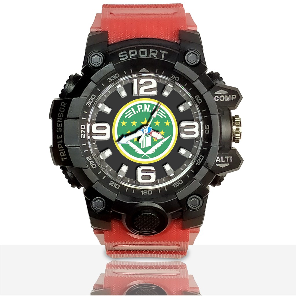 Jam Tangan Custom I.P.N.U Ruber- Water Resistant