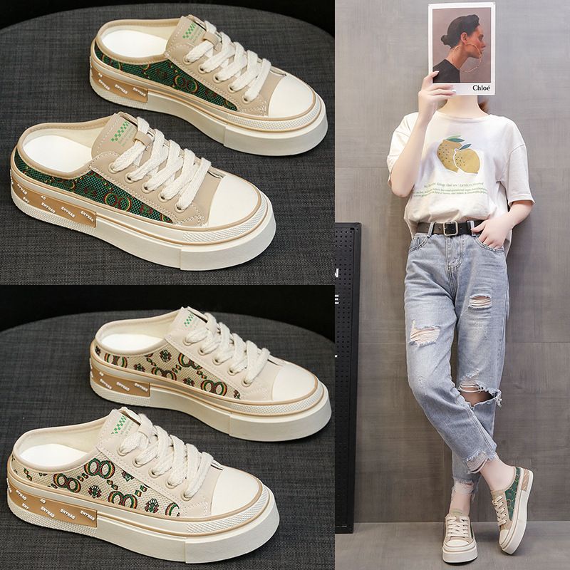 SN5455 - Sepatu Half Sneaker Fashion Wanita Terbaru