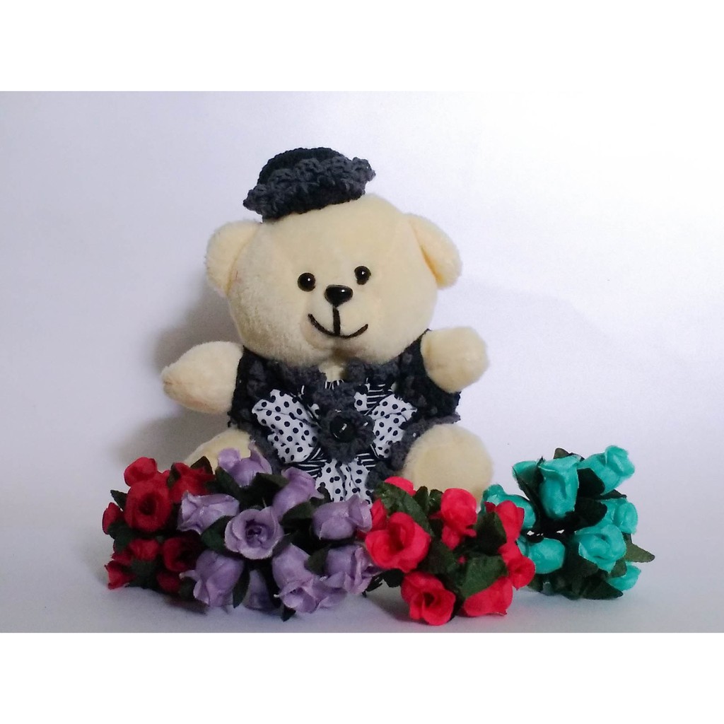 BONEKA TEDDY BEAR BERUANG MINI [RAJUT]