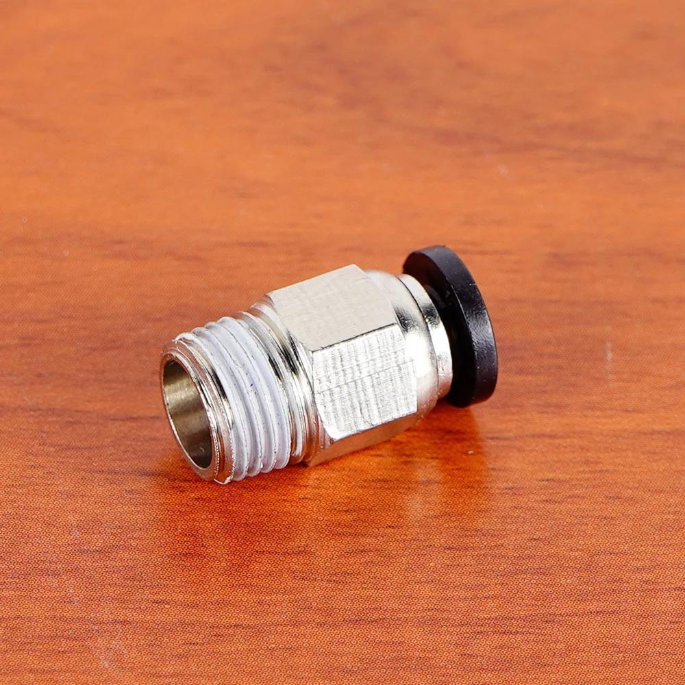 AUGUSTINA Konektor Pneumatic Aksesoris Printer Tabung PTFE Quick Coupler Fitting Hotend Part Untuk V6 V5 J-head