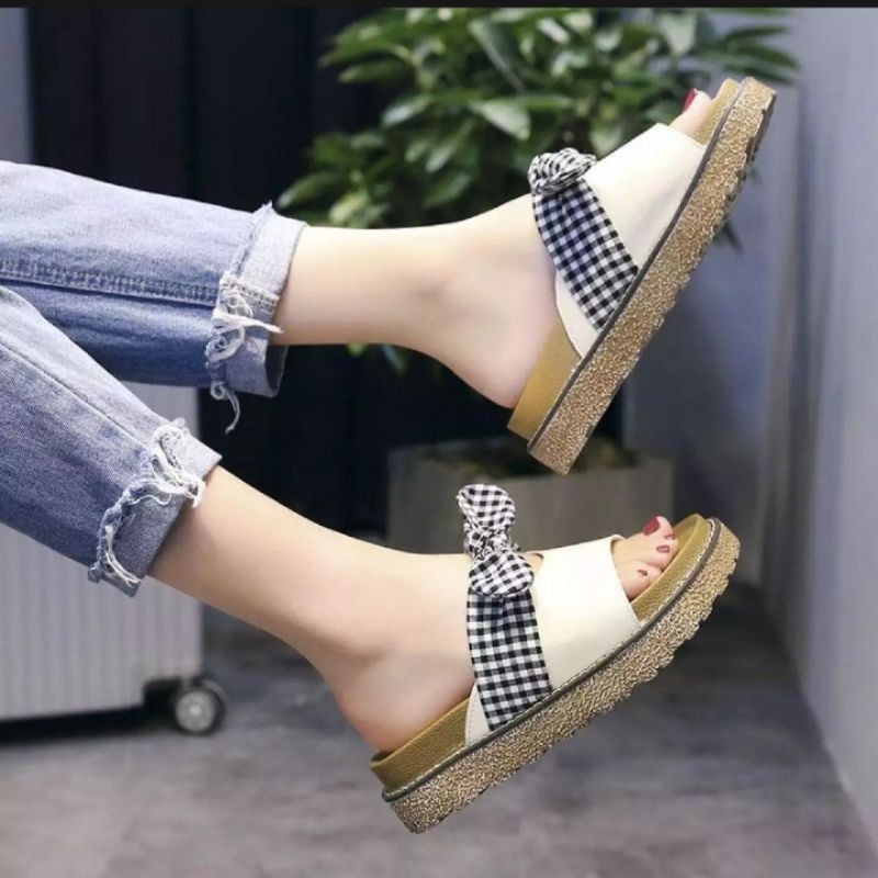 mqstars-Sandal Selop Birken Wanita Pita lucu azr.02