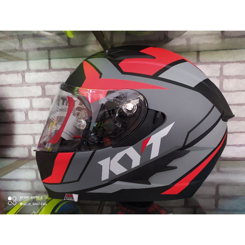 KYT FALCON FR RAID MATT Black Red Grey