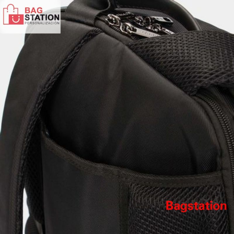 BACKPACK MONOCHROME OVIEDO BLACK ORIGINAL IMPORT TAS RANSEL LAPTOP CASUAL PRIA DAN WANITA