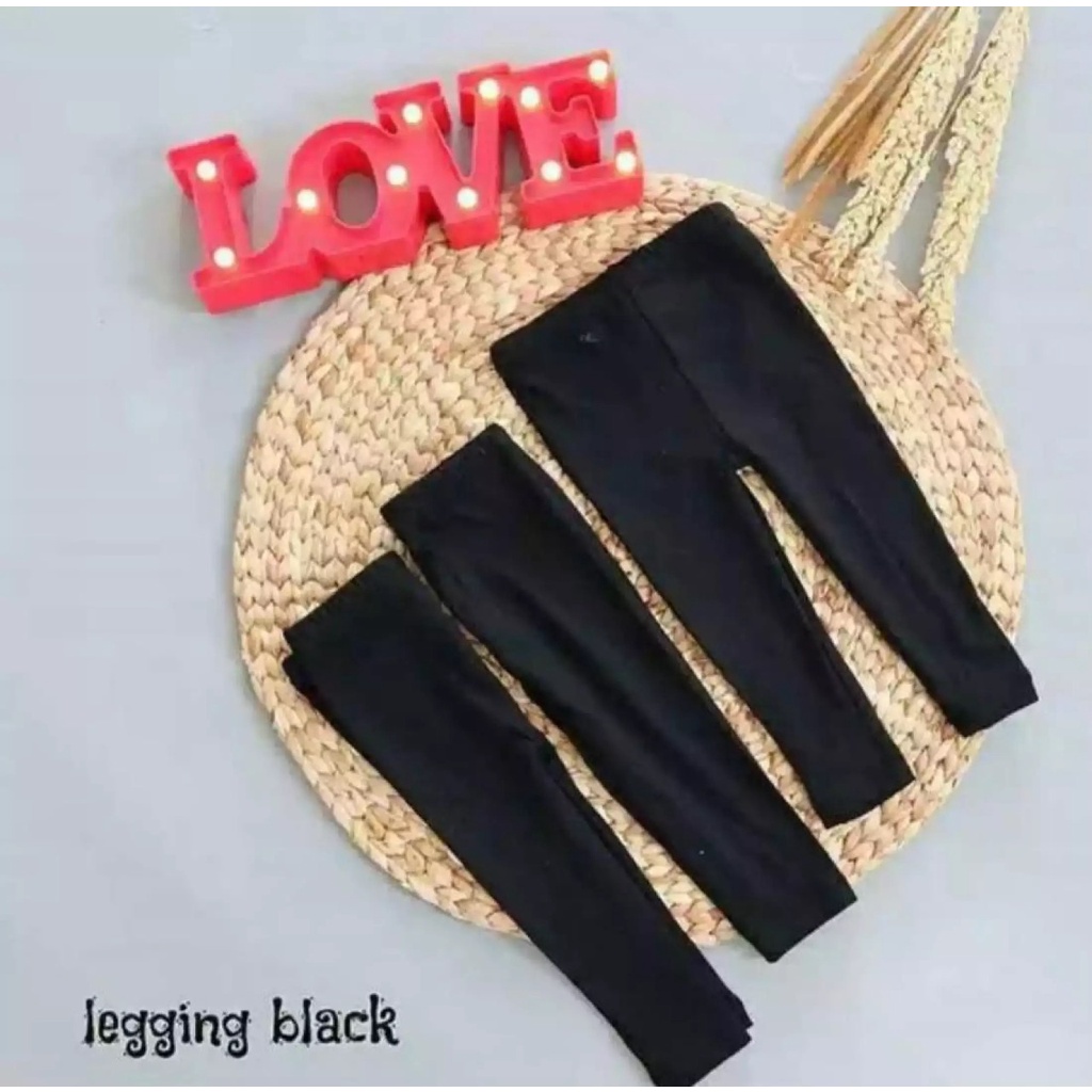 Legging Polos Hitam Wanita / CELANA LEGGING PANJANG WANITA POLOS / Legging Panjang Polos Hitam Premium / Lejing Jersey Spandex usia 1-2-3-4-5-6-7-8-9-10-11-12-13 Tahun