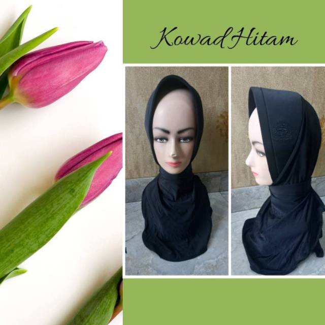 Hijab instan Kowal hitam