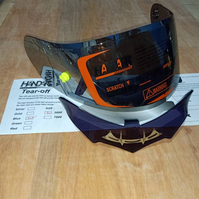 Paket Flat visor + TOPost + Spoiler KYT RC7 KYT R10 KYT K2RIDER K2R