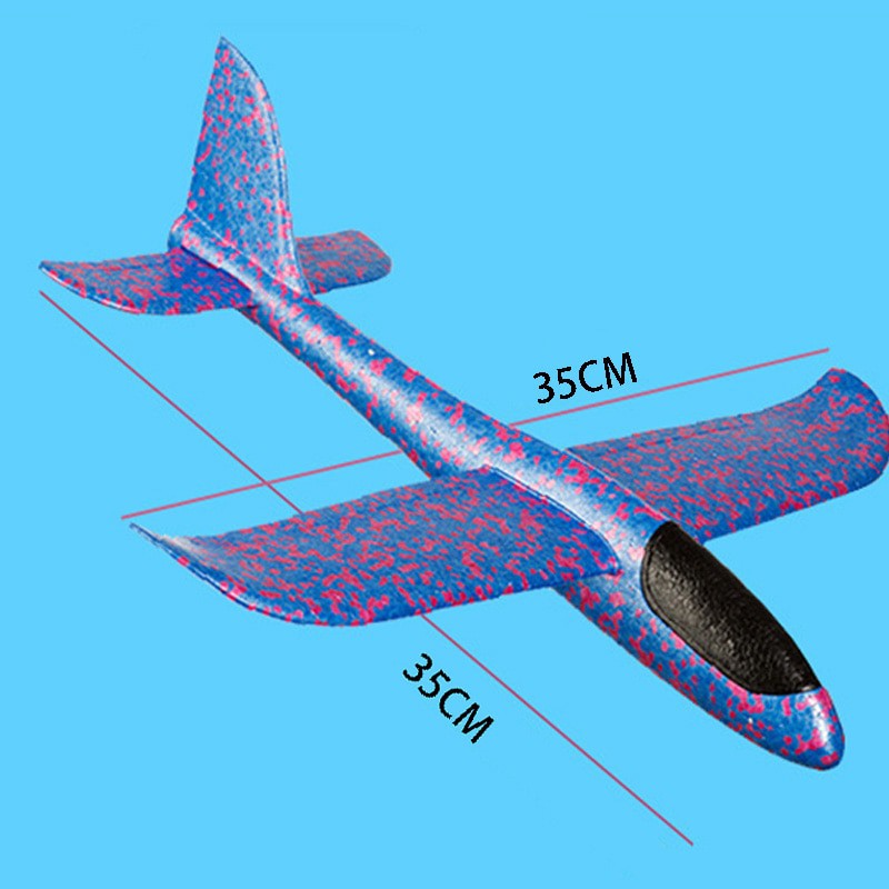 GOROCK Mainan Pesawat DIY Hand Throw Foam Aeroplane Flying Glider Planes - TY0310 - Mix Color