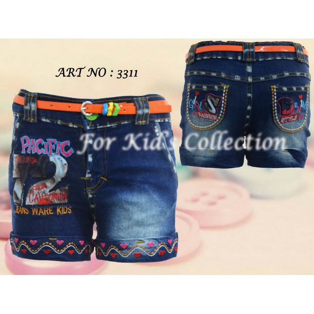 Celana Pendek Jeans Anak Perempuan