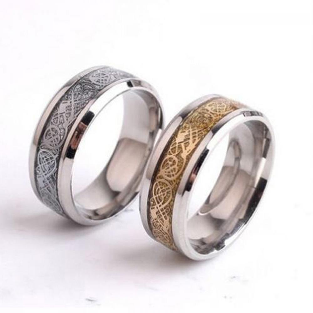 R-flower Band Cincin Hadiah Pria Wanita 8mm Tungsten Carbide