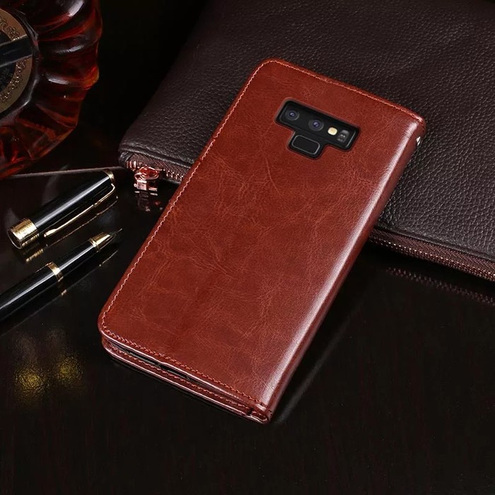 Samsung Note 9 Flip Wallet Case Premium Leather