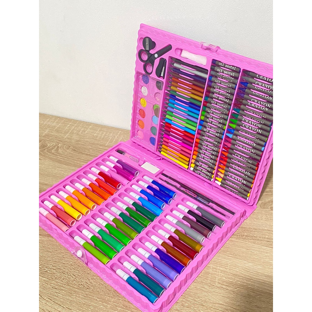 

PENSIL WARNA 1SET - PENSIL WARNA SET CRAYON COLOURING SET 150PCS ART