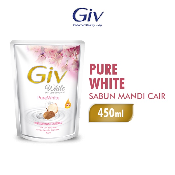 Jual Giv White Sabun Mandi Cair Bengkoang Pouch Ml Shopee Indonesia