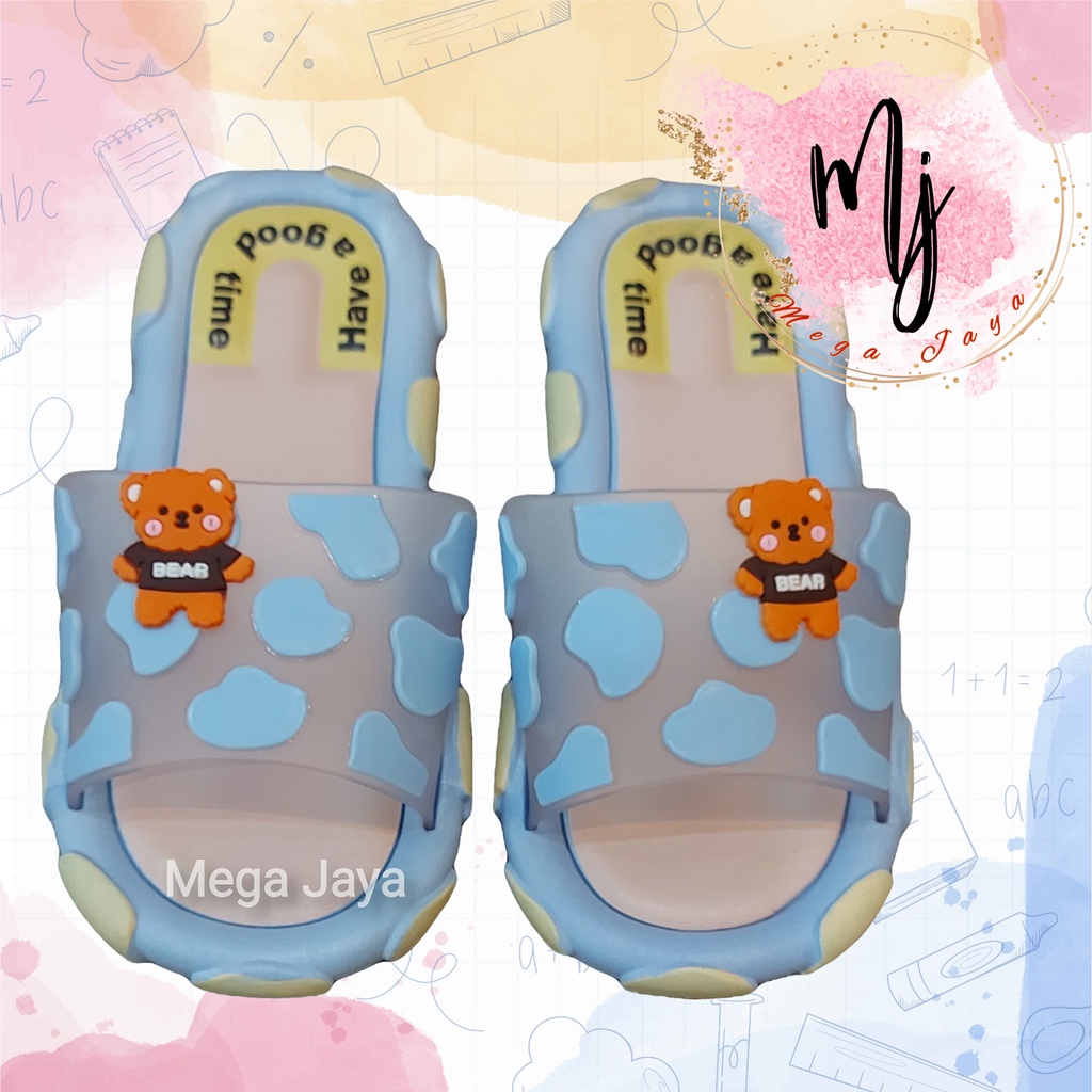 sandal import anak perepuan model teddy bear sendal import murah original