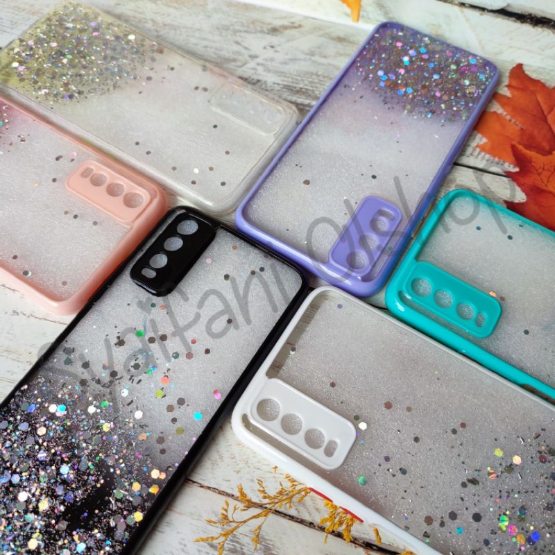 Case Glitter Vivo Vivo Y20 / Y20s / Y20i / Vivo 2027 / 2029 / 2032 / V2043 / V2048 Glitter Blink Candy Colour