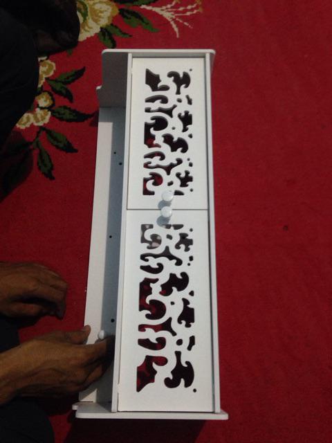 Rak Gantung Serbaguna Sudut Dinding Tempel Rumah Dapur Toilet Tempat Sabun Shampoo Organizer Rmts 01