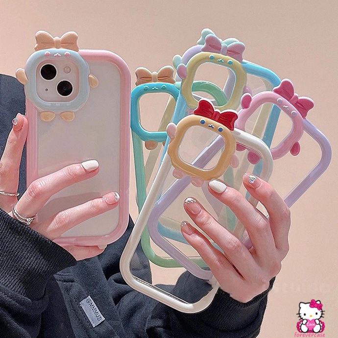 Soft Case TPU Motif Kartun Monster 3D Untuk IPhone 7 8 XR 11 13 12 Pro MAX 6 6S 7 8 Plus X XS MAX