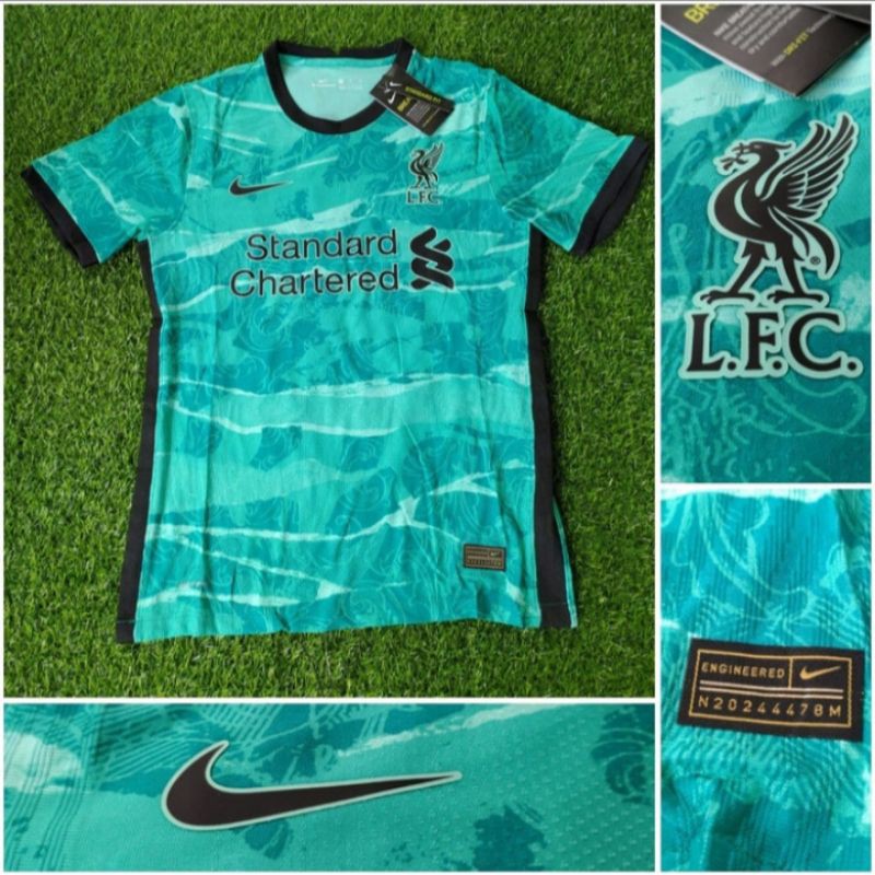 JERSEY BOLA LIVERPOLL AWAY PLAYER ISSUE VAPORKNIT 2020/2021 GRADE ORI