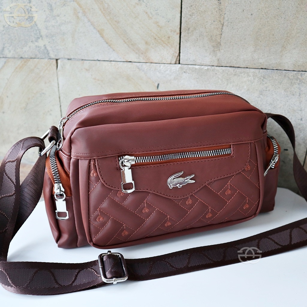 AKACI tas selempang wanita 4 ruang terbaru sling bag cewek korea nilon super AK6836 THR-4