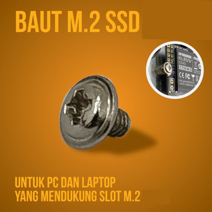 Baut SSD M.2 SATA NVMe Skrup Sekrup Screw Mur SSD M2 NGFF PCIe