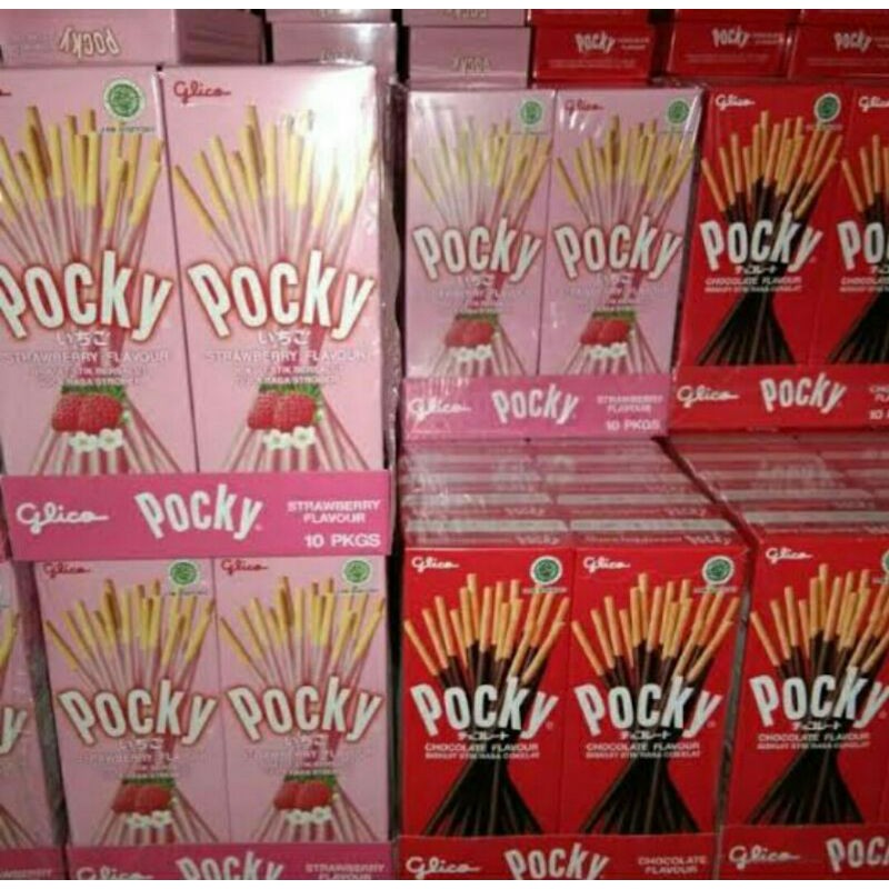 

Pocky Kotak Coklat / Strawberry 47gr