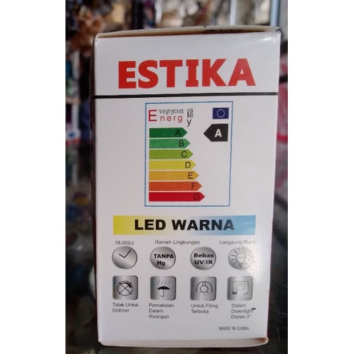 ESTIKA Lampu LED Warna 2 Watt - Lampu Hias/Lampu Tidur