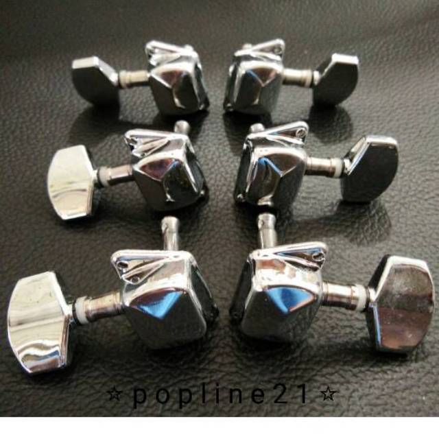 Driyer/tuning gitar chrom kaleng (satu set sudah include baut)