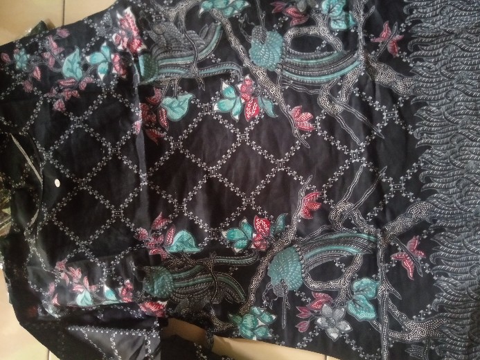 Promo Batik Couple Keluarga Sarimbit Sania Ruffle Batik Ori Ndoro Jowi Motif Jaring