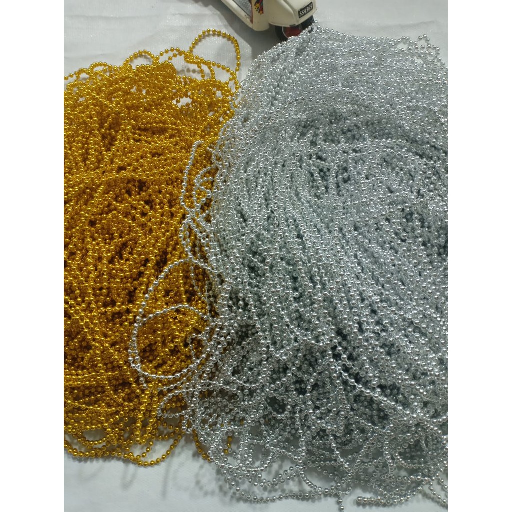 mutiara rantai 3mm  mutiara lada payet  per meter