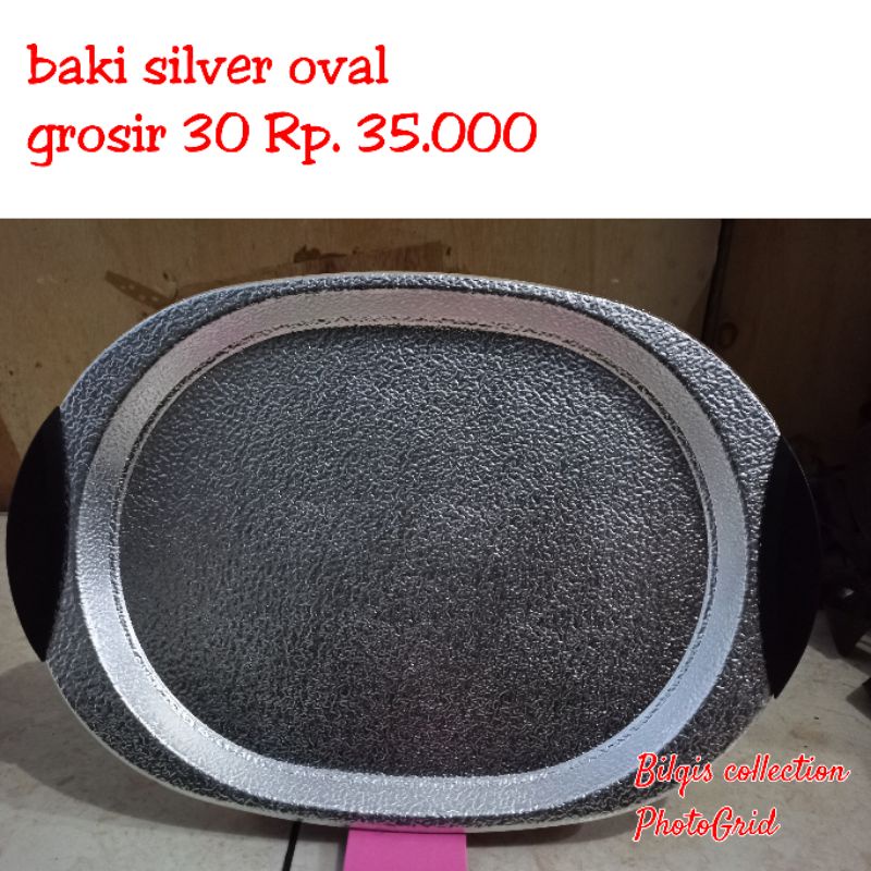 

nampan/ baki silver besar