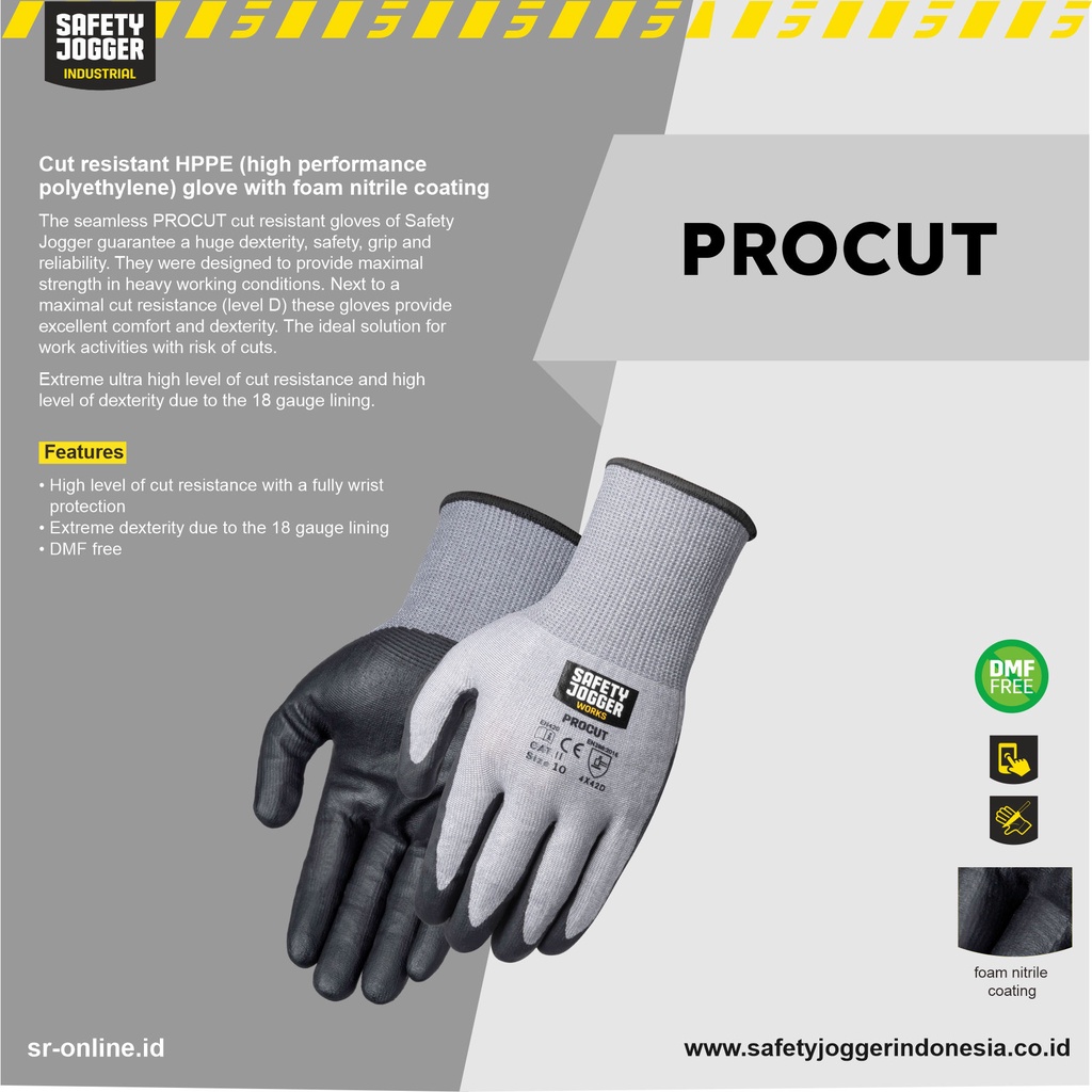 HAND GLOVE SAFETY JOGGER PROCUT