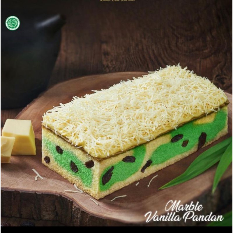 

cake kue marble vanilla pandan tungga dewi