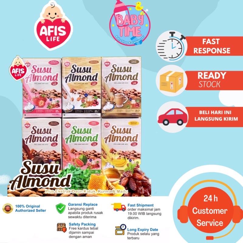 AFIS SUSU ALMOND PELANCAR ASI BOOSTER ASI