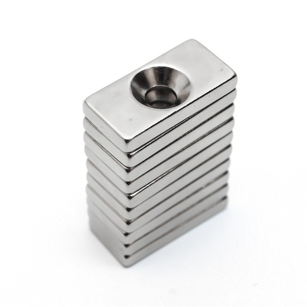 Magnet Neodymium Blok Ring panjang 10mm dan 15mm (1 lubang)