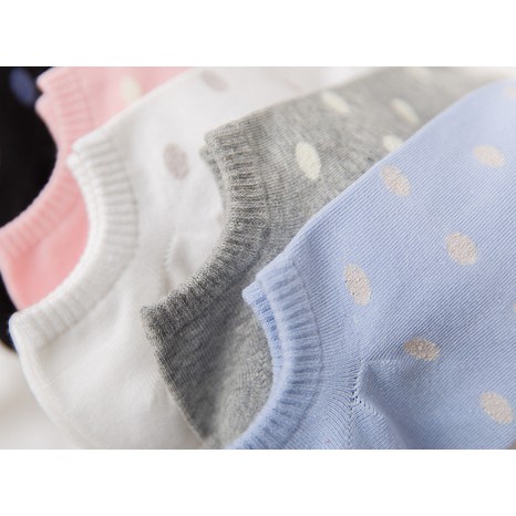 HC Kaos Kaki Ankle Polos Wanita KaosKaki Pendek Korea Murah Short Socks Kaos Kaki Motif Love Garis Murah-8