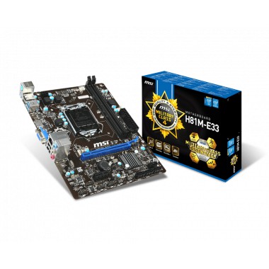 Motherboard Msi H81m-E33 Intel Socket LGA 1150
