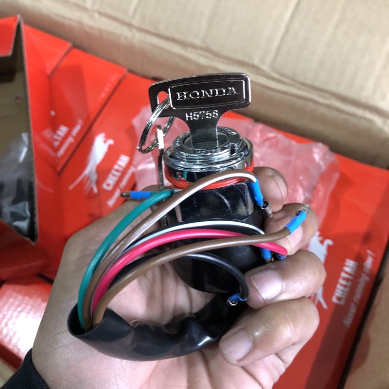 Kunci Kontak CB 100/125 CB 200 Merk HELIBARS Model Original Berkode-Cb200