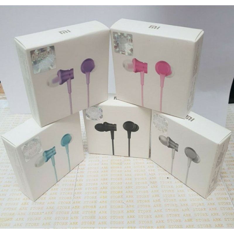 Handsfree Earphone Headset Xiaomi Piston Fresh Jack 3.5MM Original 100%