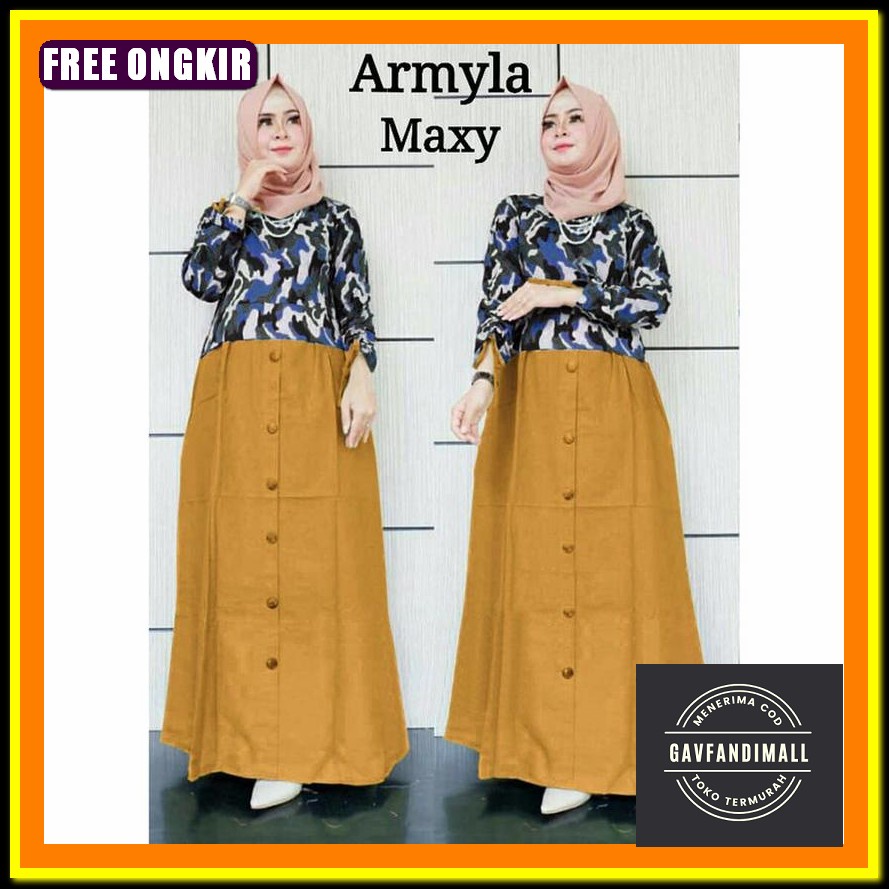 Pakaian Muslim Kinana Gamis Wanita Dres Import Baju Kekinian Harga Murah Grosir Fashion Muslim Perem