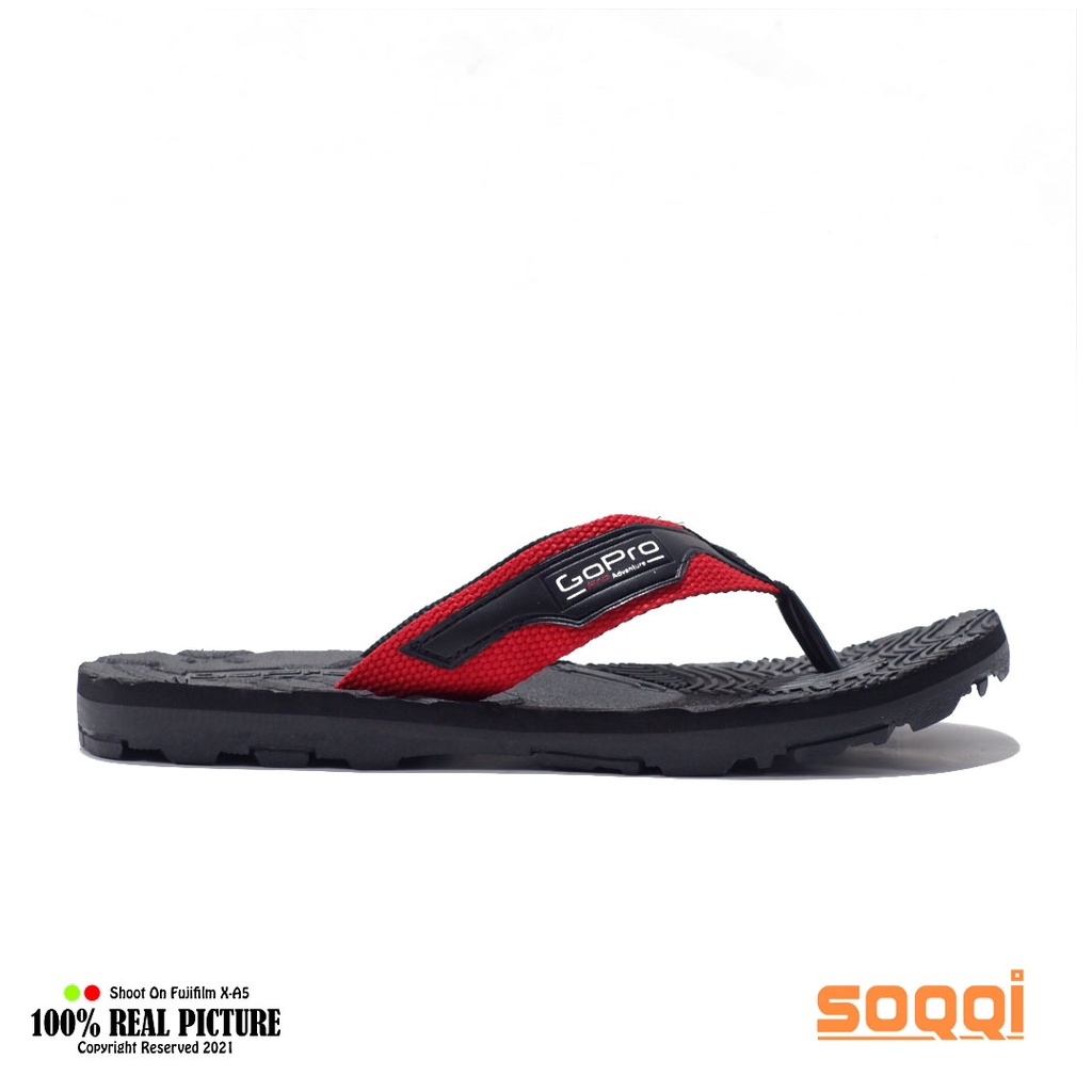 Sandal jepit pria original sendal japit karet cowok laki-laki dewasa model distro casual flat flip flop slide branded Soqqi-Gp Diego spon terbaik promo lebaran cod murah keren 39-43