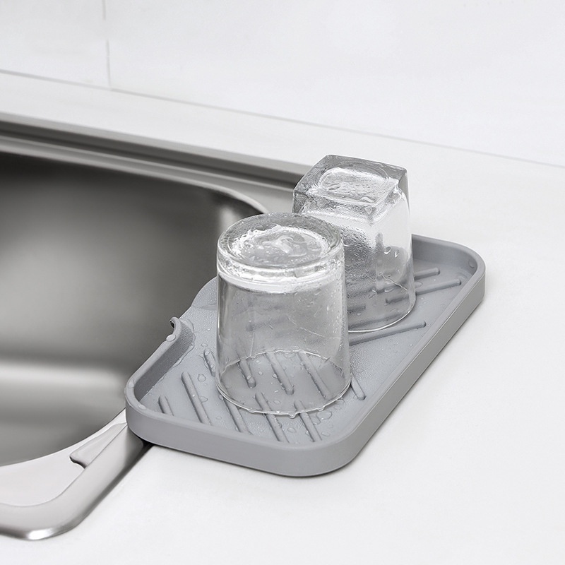 Flexible Rak Penyimpanan Sabun Dan Sikat Pembersih Fleksibel Bahan Silikon Untuk Wastafel Dapur