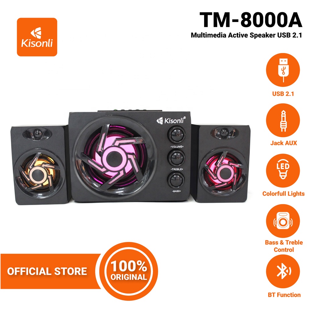 SPEAKER BLUETOOTH KISONLI TM-8000A