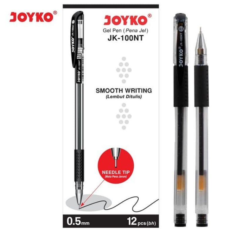 

Gel Pen Joyko JK-100NT warna hitam dijual per kotak isi 12pcs