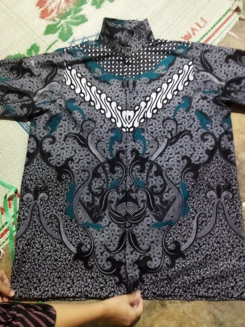Motif Dimensi Abu Baju Batik Couple Keluarga Seragam Gamis Blouse Anak Putri Hem Kemeja Tunik Dress