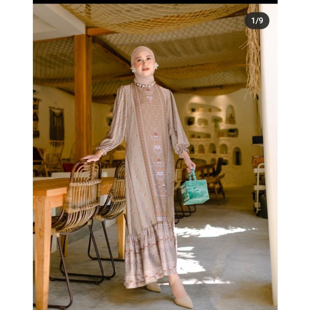 Madeena Dress Gold by HAIDEEORLIN