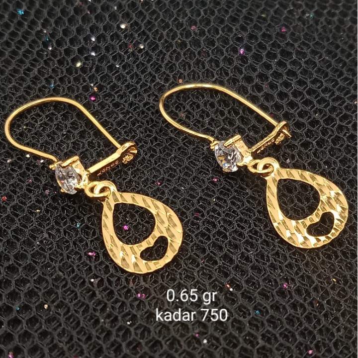 Anting Emas 17K - 0.65 gr Kadar 750 - 1276