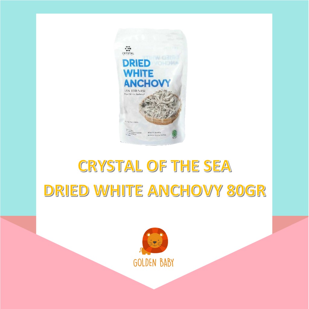 

Crystal of The Sea DRIED WHITE ANCHOVY 80G Ikan Teri Kering PLASTIKAN