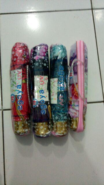 Felwinshop Payung Lipat 3 Murah Bahan Kain Satin