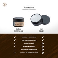 HIS ERHA Pomade Rambut Pria Mattifying Clay 35 gr - Tampilan Stylish &amp; Natural