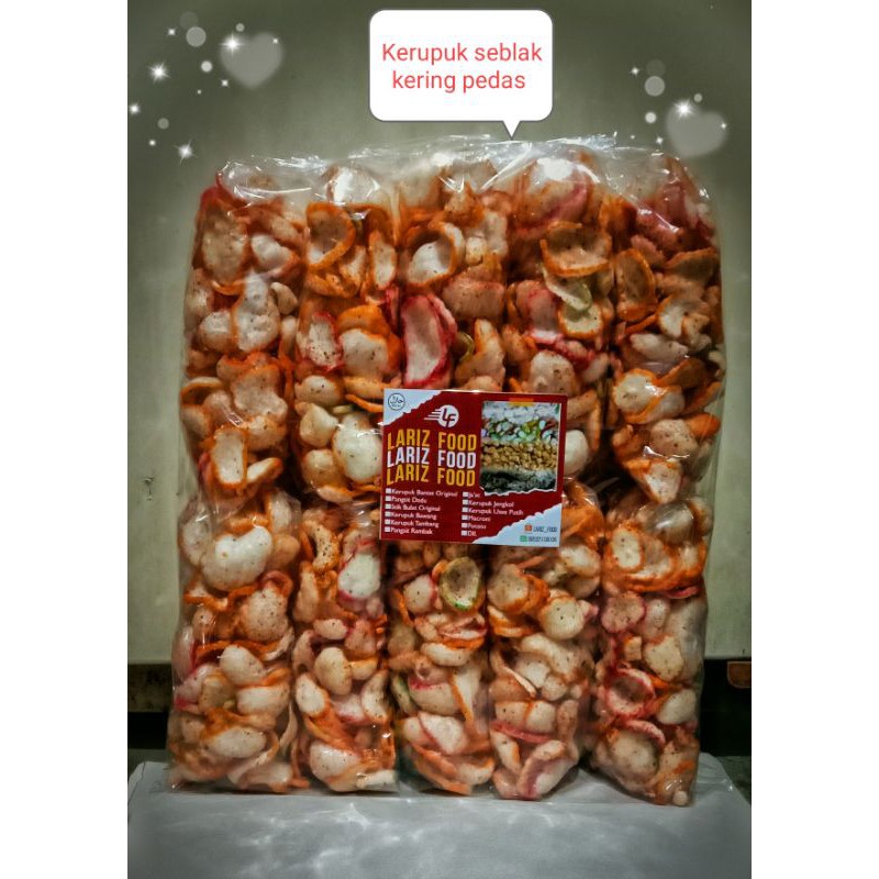 

Kerupuk seblak pedas/krupuk seblak kering pedas/snack pedas 1 pack